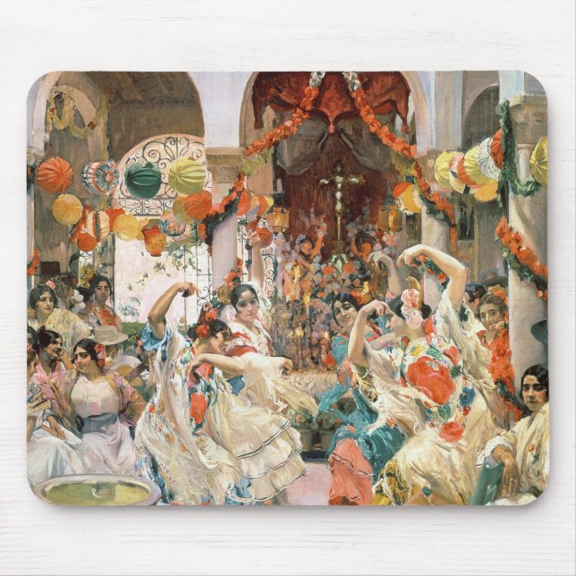 Seville (oil on canvas) mouse mat (Front)