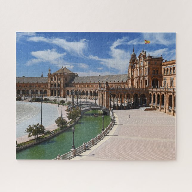 Seville - Plaza De Espana Jigsaw Puzzle (Horizontal)