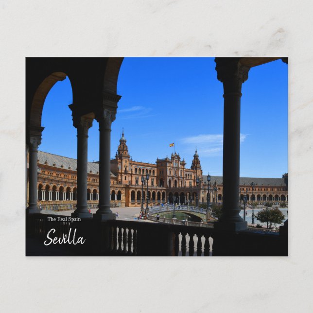 Seville  Plaza de Espana Postcard (Front)