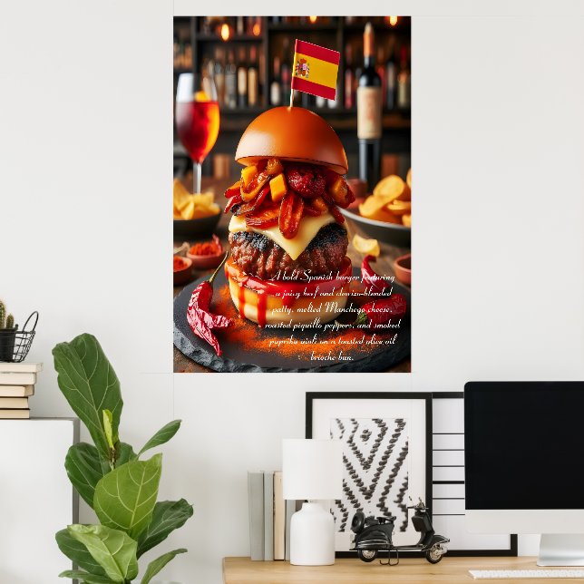 Seville Sizzle: Chorizo Sensation 24x36 Poster (Home Office)