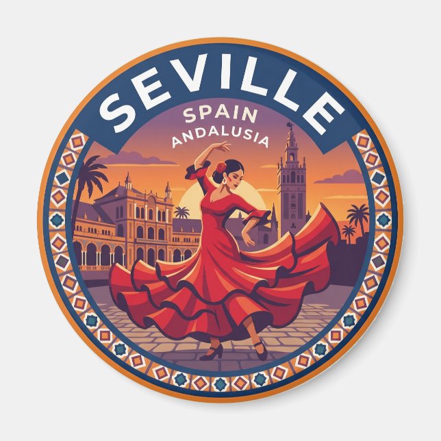 Seville Spain Magnet (Front)