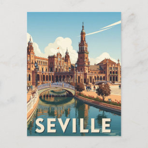 Seville Spain Plaza de Espana Postcard