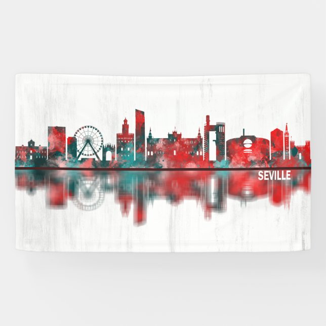 Seville Spain Skyline Banner (Horizontal)