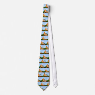 seville spain tower of gold flowers trees palms tie