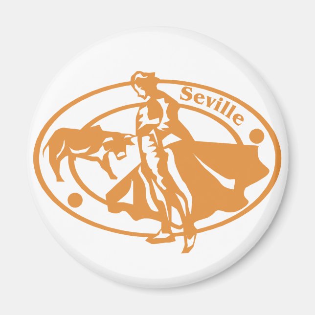 Seville Stamp Magnet (Front)