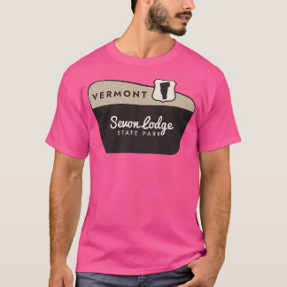 Sevon Lodge State Park Vermont Welcome Sign T-Shirt