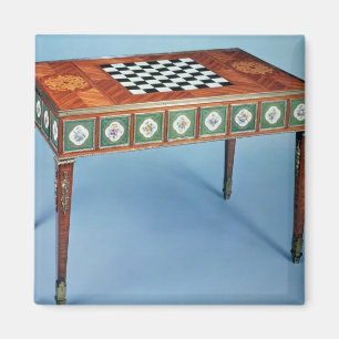 Sevres games table with porcelain plaques magnet