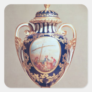 Sevres vase, mid 18th century square sticker