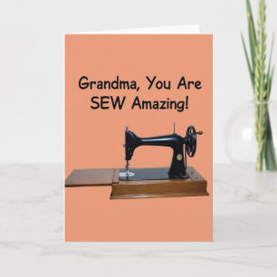 Sew Amazing Grandma Card