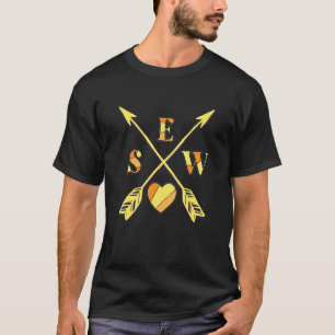 Sew Arrow Sewing Quilt Quilter Patchwork Crafter H T-Shirt