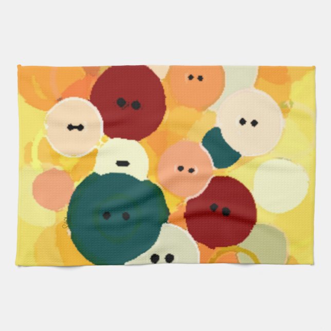 Sew Buttons PB Towel (Horizontal)