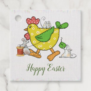 sew chicken  favour tags