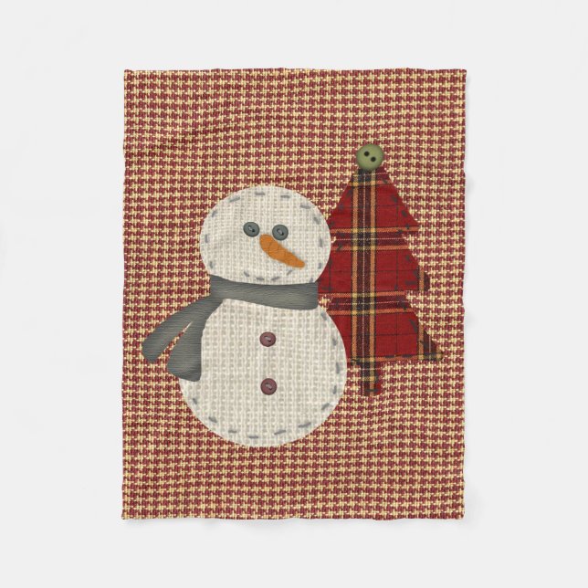 Sew Christmas Fleece Blanket (Front)