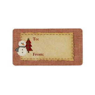 Sew Christmas Gift Label