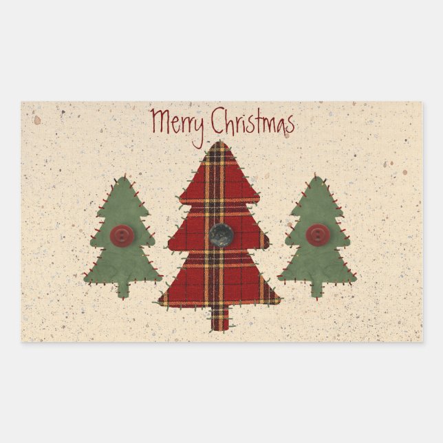 Sew Christmas Tree Sticker (Front)