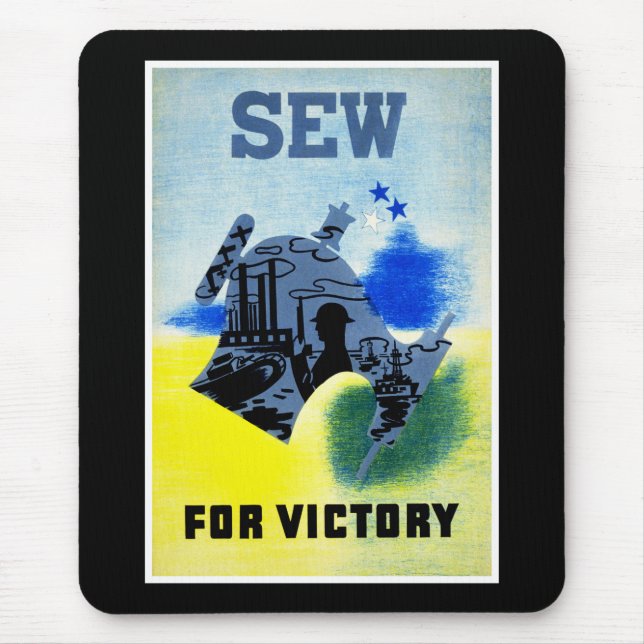 Sew for Victory Mouse Mat (Front)