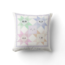 Sew happy throw pillow