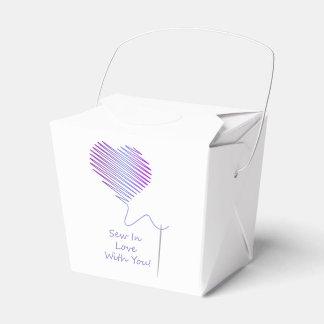 Sew in Love with You Favour Box (Front Side)