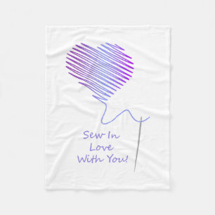 Sew in Love with You Fleece Blanket