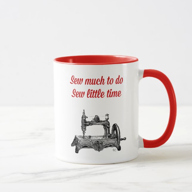 Sew Little Time Illustration Mug (Right)
