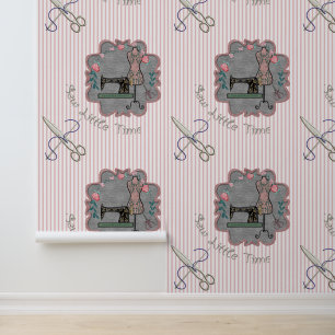 Sew Little Time Wallpaper