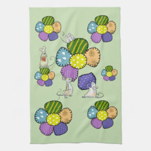 sew mice tea towel