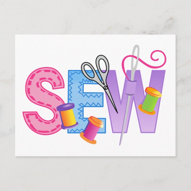 Sew Montage Postcard (Front)