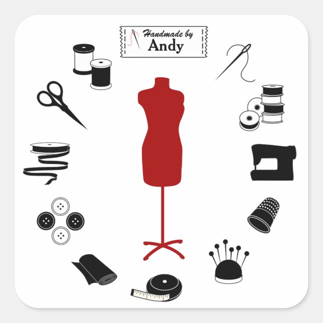 Sew Right Custom Stickers (Front)