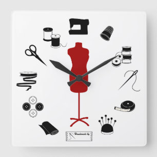 Sew Right Square Wall Clock