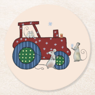 sew round paper coaster