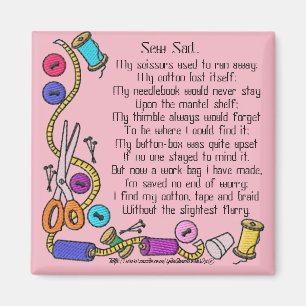 "Sew Sad.." Magnet