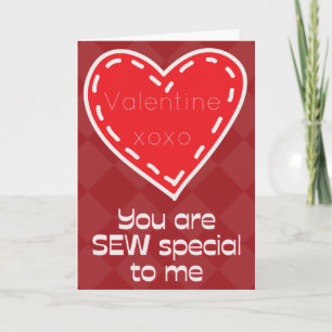 Sew Special Funny Valentine Card