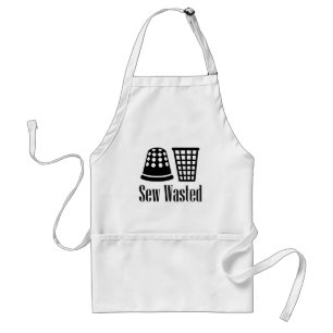 Sew Wasted Sewing and Drinking Standard Apron