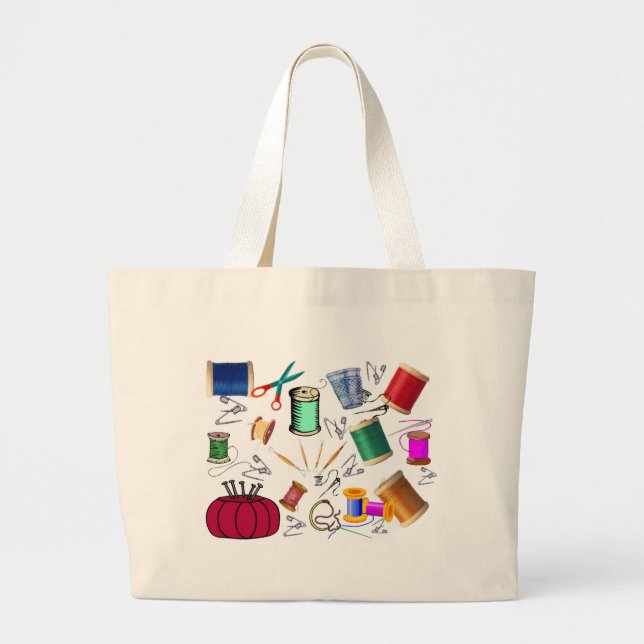 Sew What Large Tote Bag (Front)