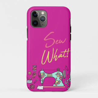 Sew What Purple iPhone Case