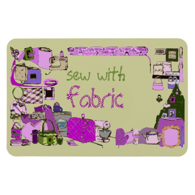 Sew With Fabric Premium Flexi Magnet (Horizontal)