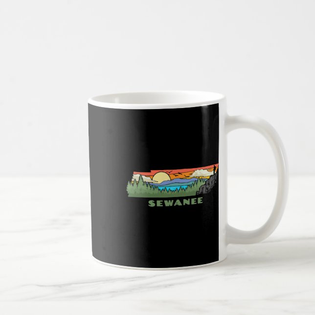 Sewanee Tennessee Nature Outdoor Hiking Retro  Coffee Mug (Right)