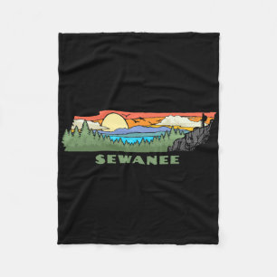 Sewanee Tennessee Nature Outdoor Hiking Retro  Fleece Blanket