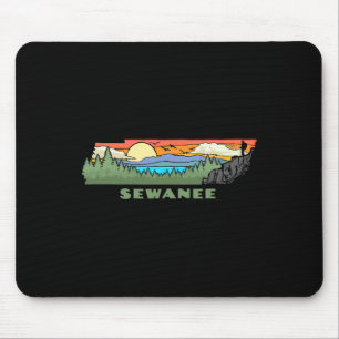 Sewanee Tennessee Nature Outdoor Hiking Retro Mouse Mat