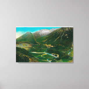 Seward, Alaska Area Famous Railroad Loop Canvas Print