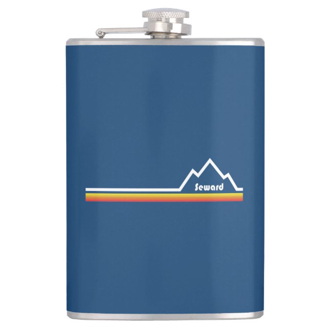 Seward Alaska Hip Flask (Front)