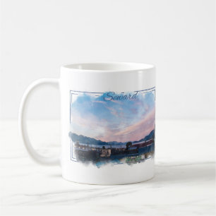 Seward Alaska Watercolor Coffee Mug