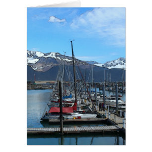 Seward Boat Harbour - 7" x 5" Art Card