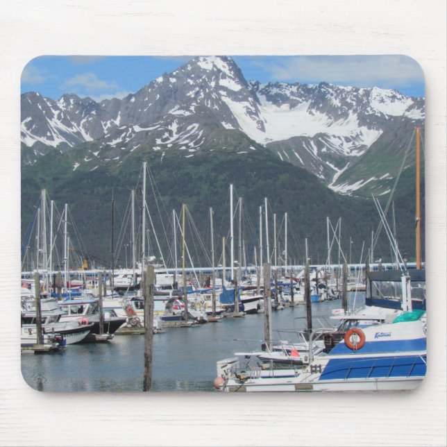 Seward Harbour, Alaska Mouse Mat (Front)