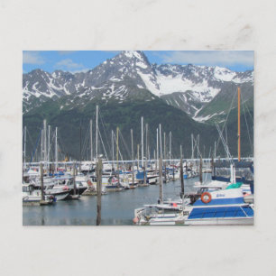 Seward Harbour, Alaska Postcard