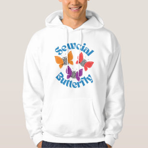 Sewcial Butterfly Hooded Sweatshirt