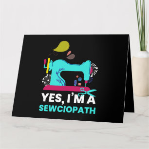 Sewciopath I Sewing Needle Embroidery Tailor Card