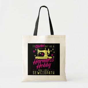 Sewciopath Sewing Love Seamstress Embroider Tote Bag