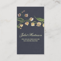 sewed flowers business card