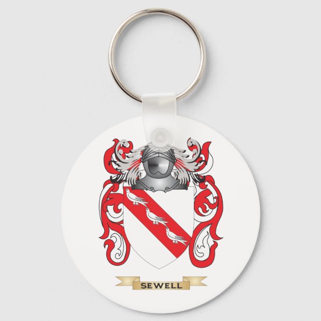 Sewell Coat of Arms (Family Crest) Key Ring (Front)